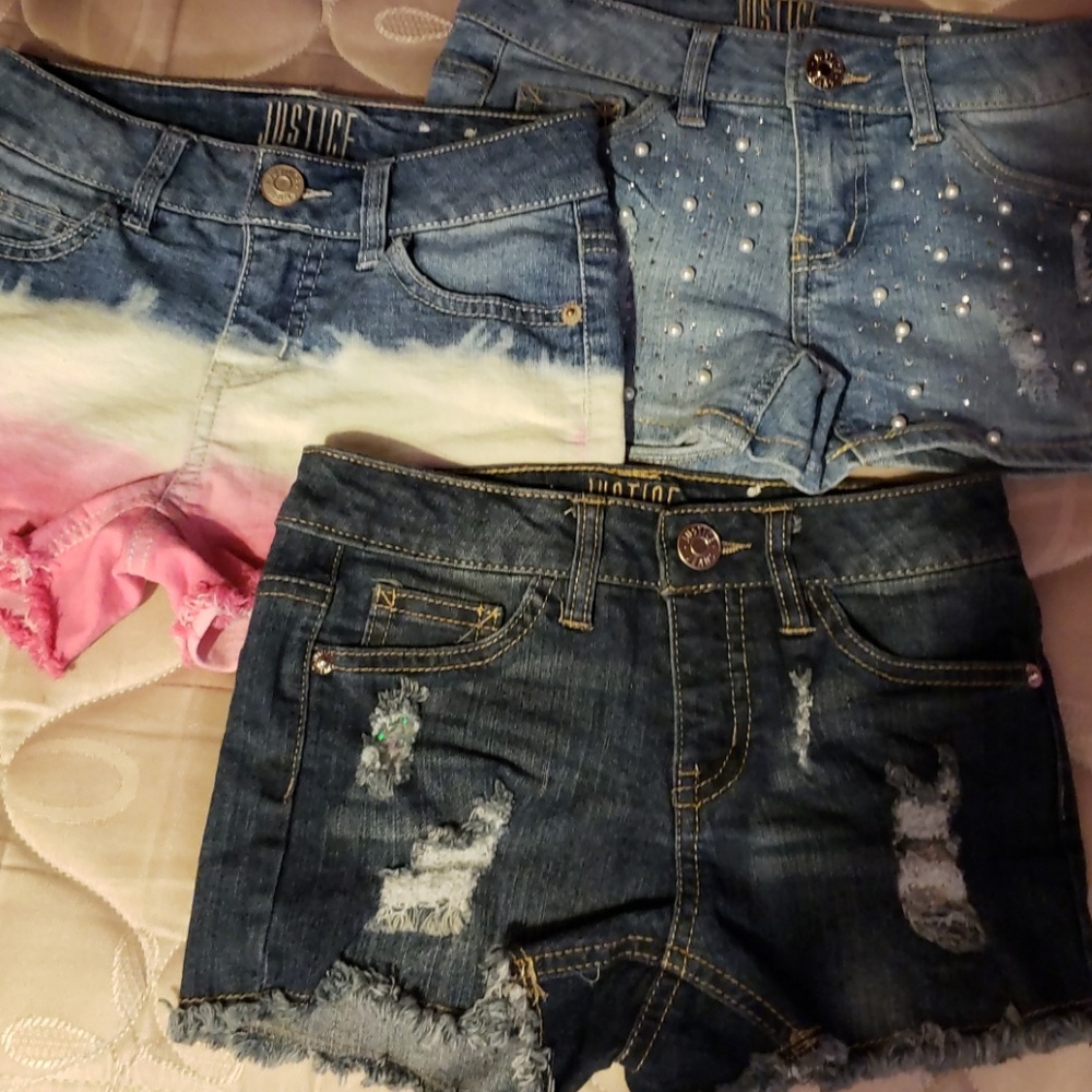 Bundle of girls Justice shorts